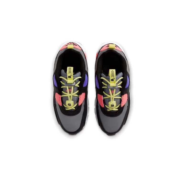 Nike Детские кроссовки Air Max 90 Toggle PS Smoke Grey Sunset Pulse Черный металлик-серебристый CV0064-004