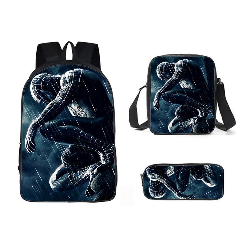 Backpack Three Piece Set Waterresistant Material Kids For