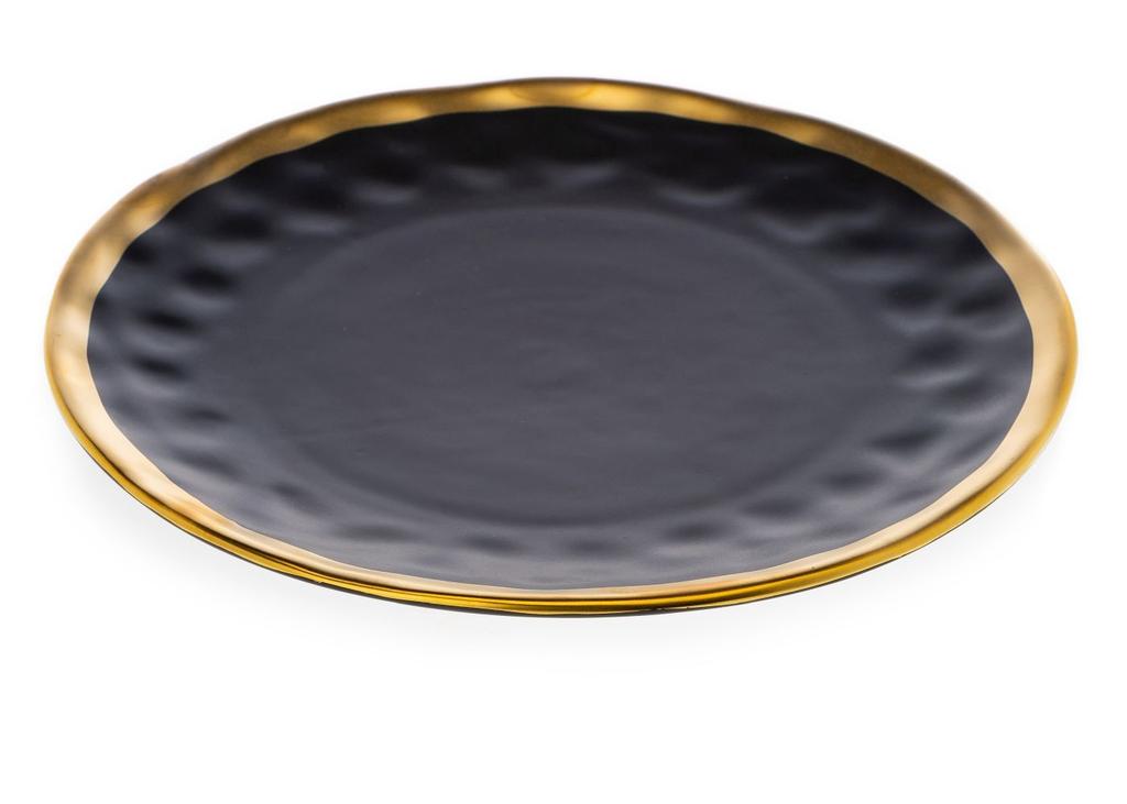 Zestaw Dwóch Talerzy Lissa Black Gold