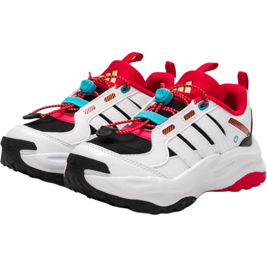 Adidas Maxxwavy Abrasion Resistant Low top Kids Lifestyle Shoes Red White Kids' JS3085