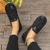 Fashion Women Flats 2024 New Fashion Breathable Loafers Light Slip On Flat Platform Casual Shoes for Women Anti-slip Walking Sneakers