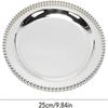 Metal Decorative  Tray Smooth Finished Charger Plate Decorative Display Plate  Dinner Serving