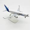 20 см Прототип Модель самолета A320 Металлическая копия Миниатюрный самолет с шасси Декор комнаты Сувенир Игрушка Коллекция авиации