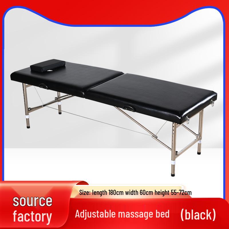 Портативная складная массажная и физиотерапевтическая кровать с двойной балкой для домашнего использования