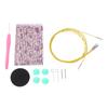 Circular Knitting Needles Set Ergonomic Crochet Hook Button Knitting Tool with Storage Bag for Home