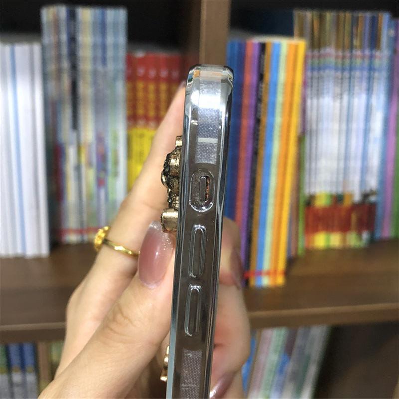 Прозрачный силиконовый чехол с мультяшным медведем для Transsion Infinix Zero30 и TECNO A70 — защитный чехол для мобильного телефона от падений с гальваническим покрытием.