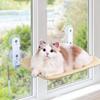Складная оконная гамак-лежанка для кошек с двойной присоской, без сверления, платформа для прыжков, удобная лежанка для отдыха кошек