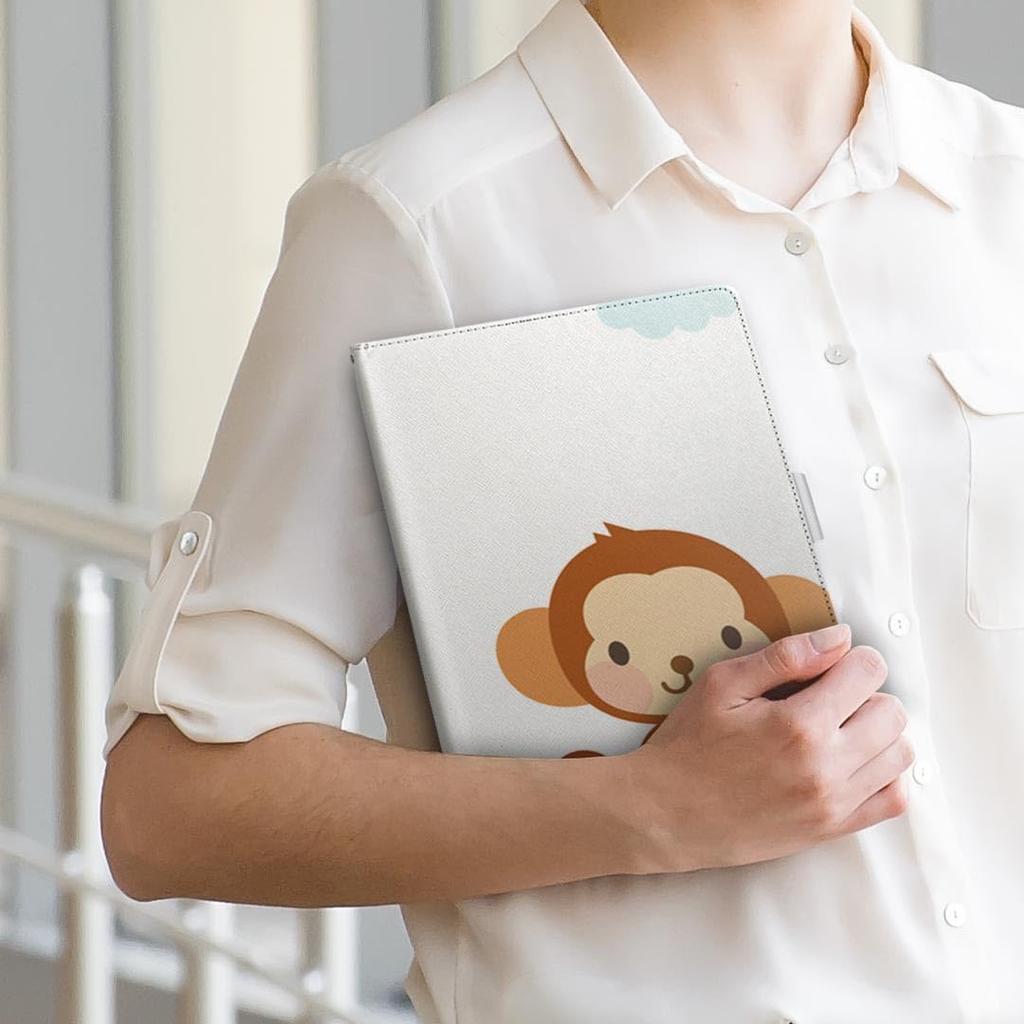 Igcase Fire HD 8 Released In Exclusive Notebook Direct Pasting Monkey Character 006828 (8th Generation, 2018) Case, Type, Cover, Type,