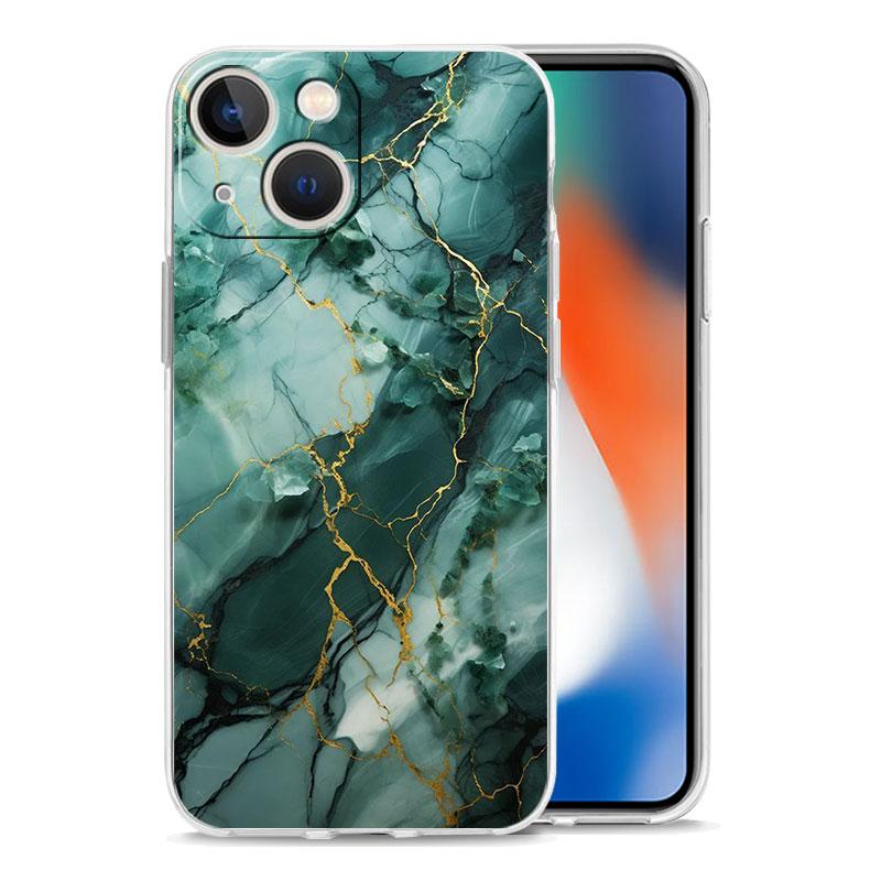 Чехол для телефона iPhone 17 Чехлы iPhone Air 16 15 12 13 14 Pro Max 7 8 Plus 16Pro iPhone11 Мягкий чехол Акварельный мрамор