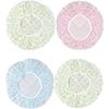 4 Pieces Reusable Shower Cap Waterproof Elastic Bath Cap Large Shower Caps, Hair Protection For Woman Shower Spa Salon Bathroom Home Use