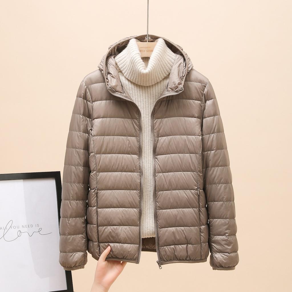 Winter Cotton-padded Women With Hooded Loose Light Down Jacket
