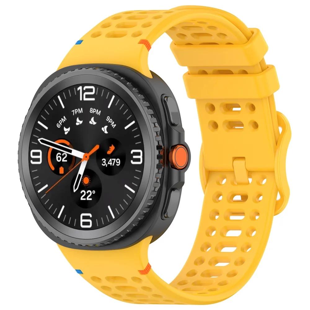 Официальный силиконовый ремешок для Samsung Galaxy Watch 8 40мм/44мм, ремешок для часов, регулируемый браслет, аксессуары для Galaxy Watch 8 Classic