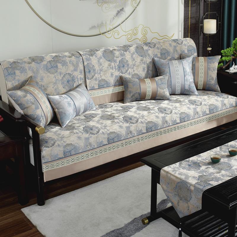 Высокоточный жаккардовый чехол для дивана, китайская универсальная подушка для дивана на четыре сезона, противоскользящая изысканная лямка, полотенце для дивана, моющееся