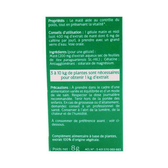 Naturactive Maté 30 gélules