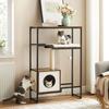 FEANDREA PCT112X01 Cat Scratching Post 2-in-1 Furniture Vintage Brown