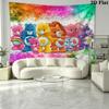 CARE BEARS Wall Tapestry Aesthetic Wall Hanging Printed Fabric Blanket Decorative Tapestries for Bedroom Living Room Home Decor
