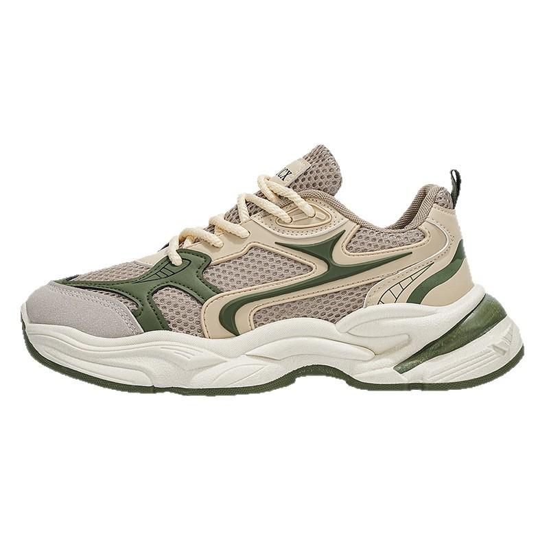 Thick-soled versatile casual sports shoes mesh breathable comfortable trendy men's shoes retro dad shoes