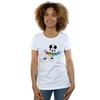 Disney Womens/Ladies Mickey Mouse Rainbow Chain Cotton T-Shirt
