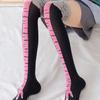 1 пара женских чулок с забавным принтом куриных лапок, одинаковых цветов, длиной до колена, эластичные, противоскользящие, мягкие, теплые, подарок на День Святого Валентина, женский зимний подарок