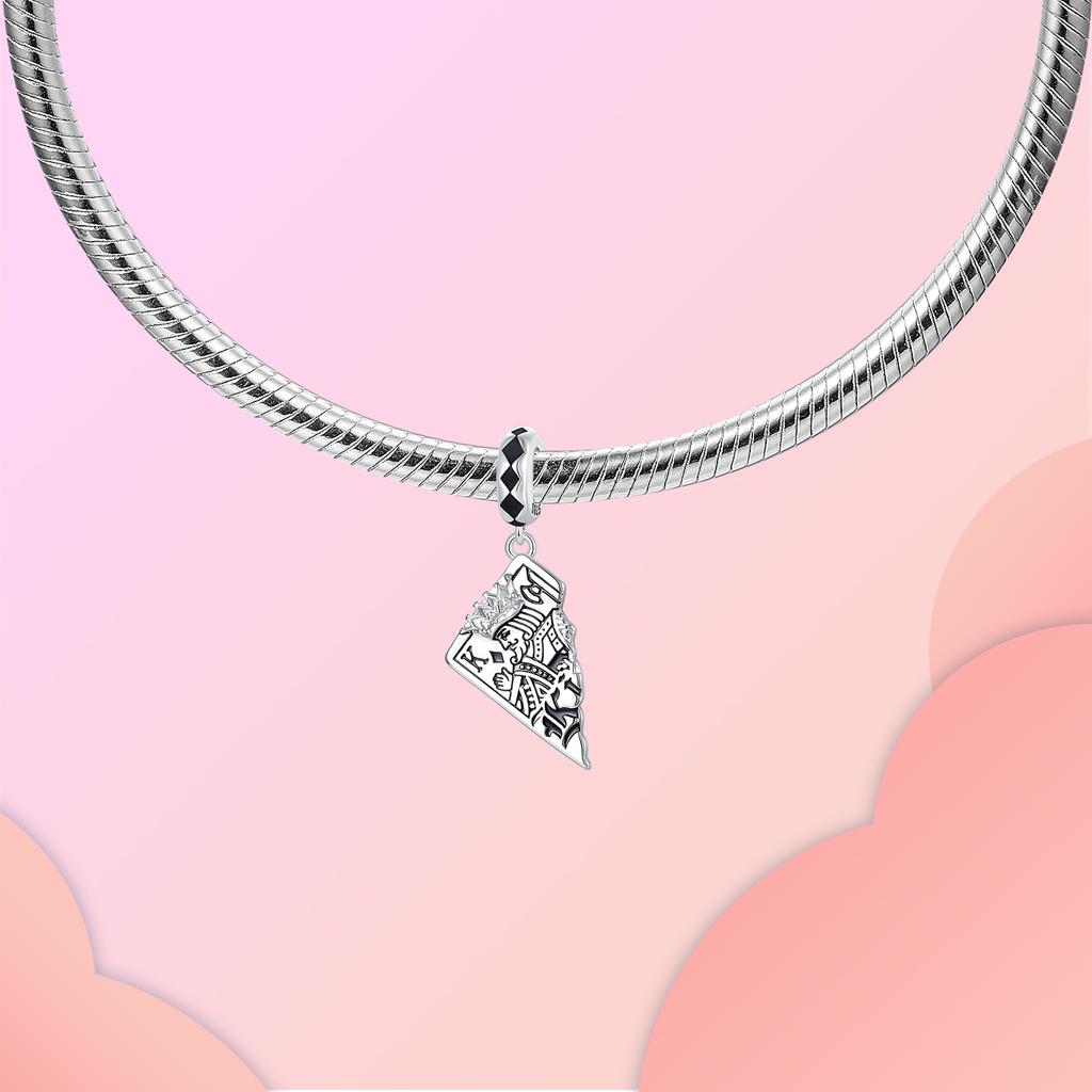 Шармы-подвески Игральные карты Медь Пики К Черви К Дабл Подвеска Подходит для браслета-бенгла, ожерелья, для самостоятельного изготовления ювелирных изделий