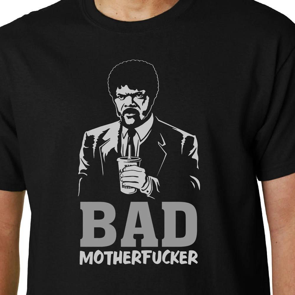 Футболка Bad Motherf Cker Криминальное чтиво Тарантино Джулс Сэмюэл Смешная цитата Гик-