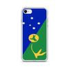Coque iPhone - Drapeau Île Christmas - iPhone SE 2020 - Souple - Multicolore - Verticale