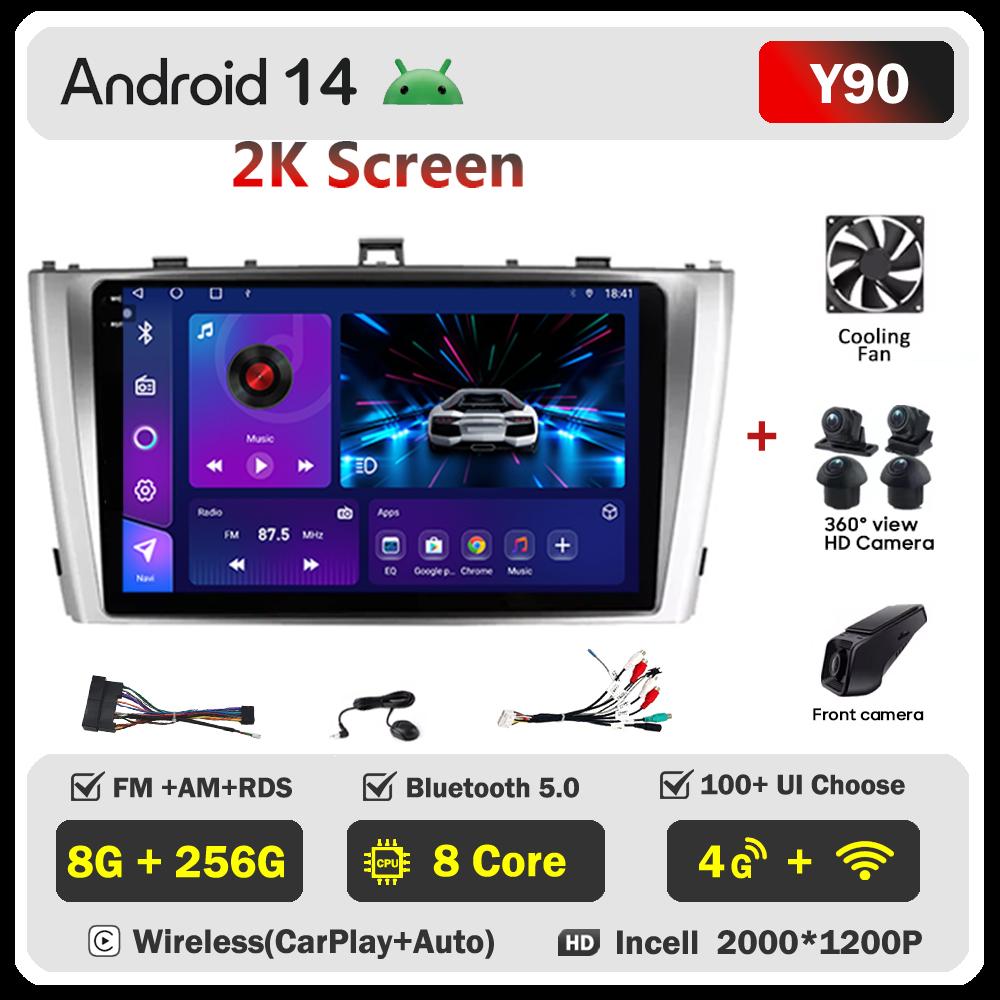 Для Toyota Avensis 3 T27 2008-2015 автомобильный радиоплеер Car Carplay экран Autoradio Mirror Link Android Auto сенсорный экран 8 ядер