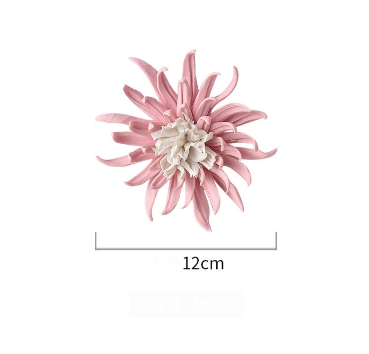 Креативная керамическая настенная фреска с цветами, украшение для дома, диван, ТВ-фон, настенные подвесные поделки, магазин, отель, декор для стены на веранде, наклейка