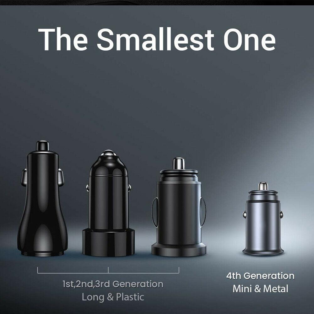 2-стороннее быстрое автомобильное зарядное устройство, разветвитель зарядного устройства, адаптер питания, двойной USB 12 В