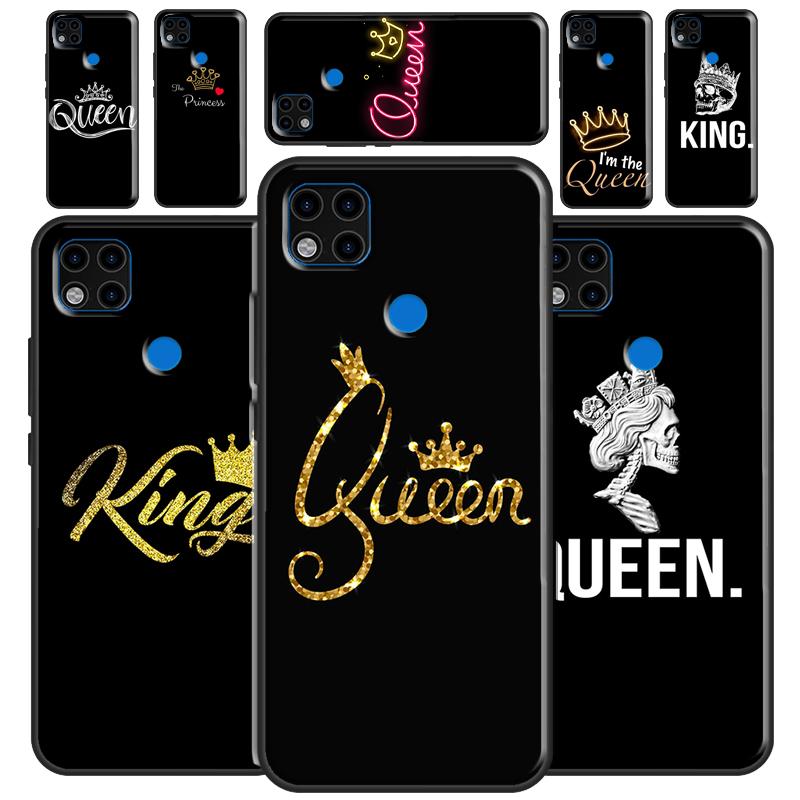 Милый мягкий чехол с короной короля и королевы для Xiaomi Redmi Note 11 Pro Note 10 Pro Note 9 Pro 10S 9S 8T 9A 9C 9T
