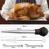 Набор шприцев для индейки из нержавеющей стали с иглами для инъекций мяса и щеткой для чистки для приготовления пищи, барбекю, маринования птицы, говядины