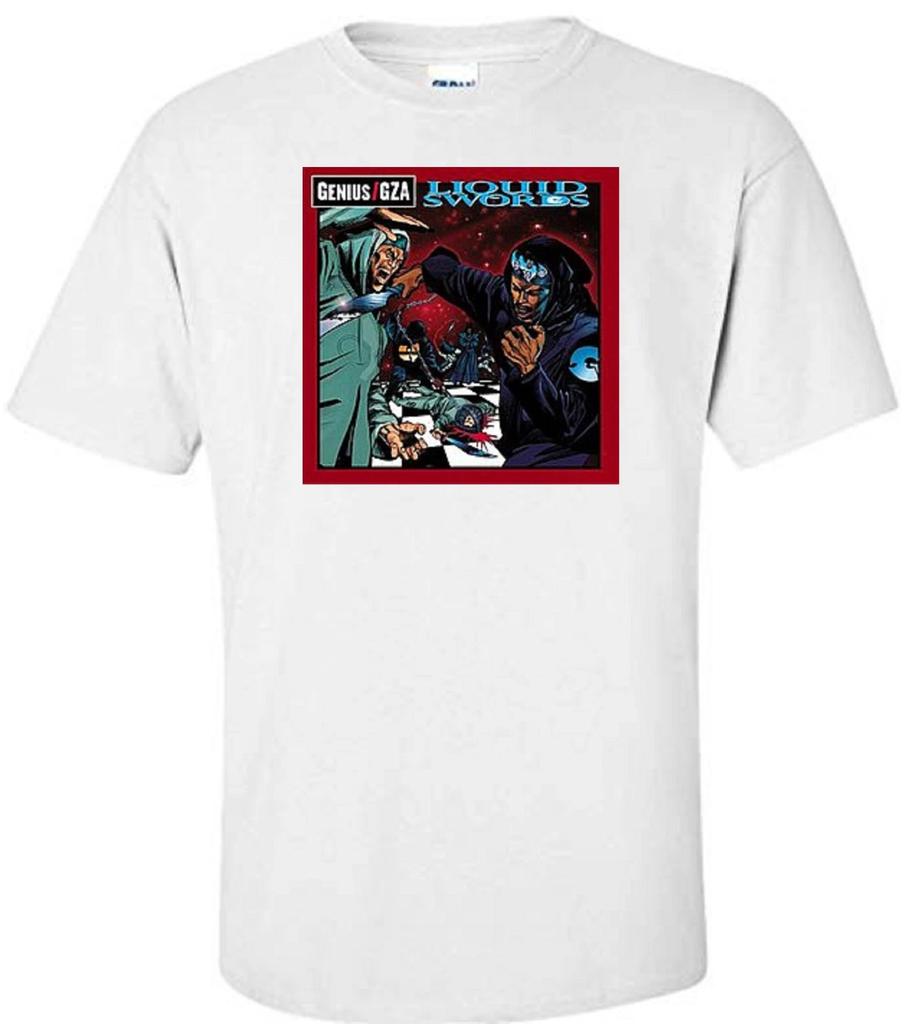LIQUID SWORDS GZA GENIUS RAP HIP HOP MUSIC WHITE T-shirt