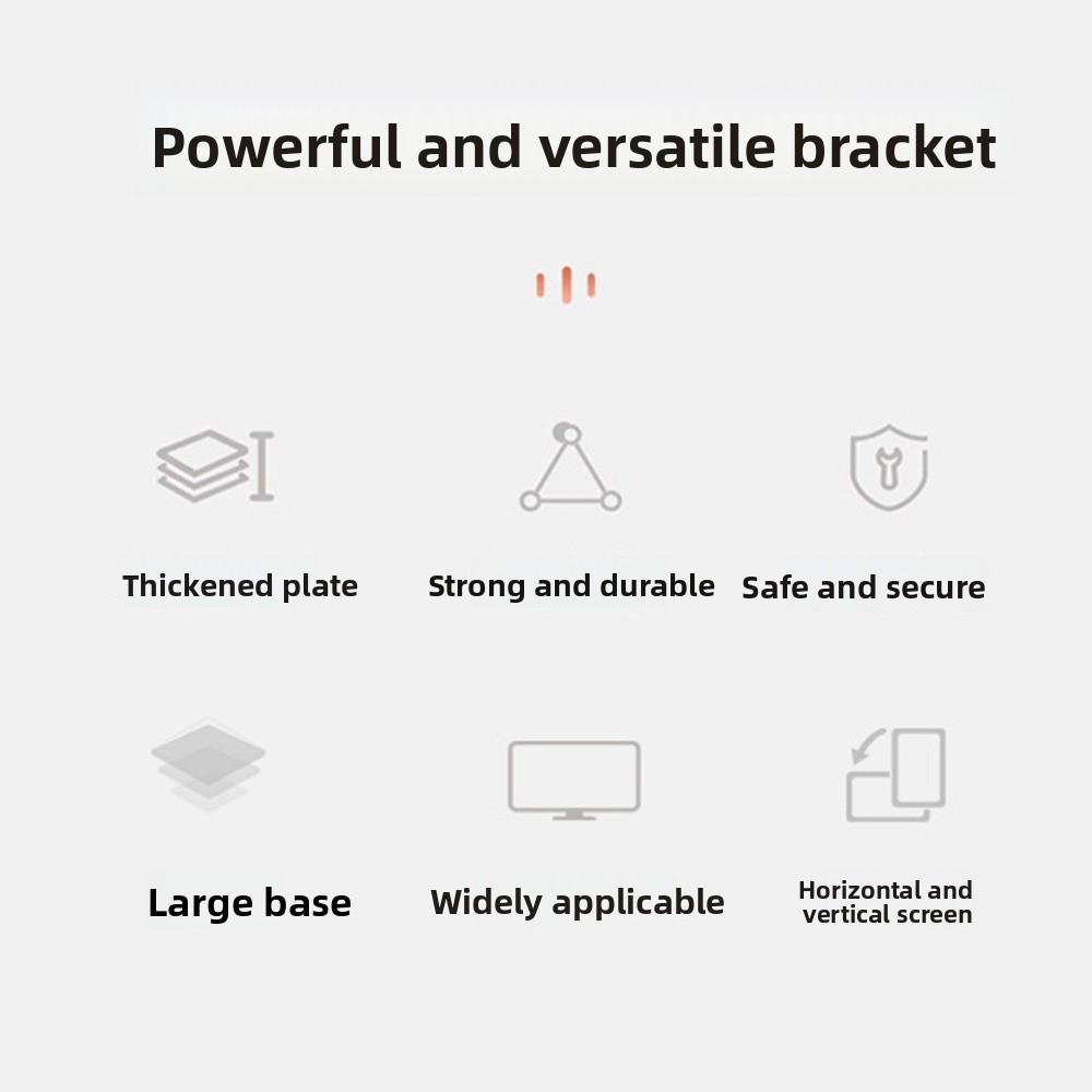 Регулируемый настольный держатель для монитора 14-27 дюймов Большая основа Стойка для компьютерного монитора Увеличение высоты Портативный