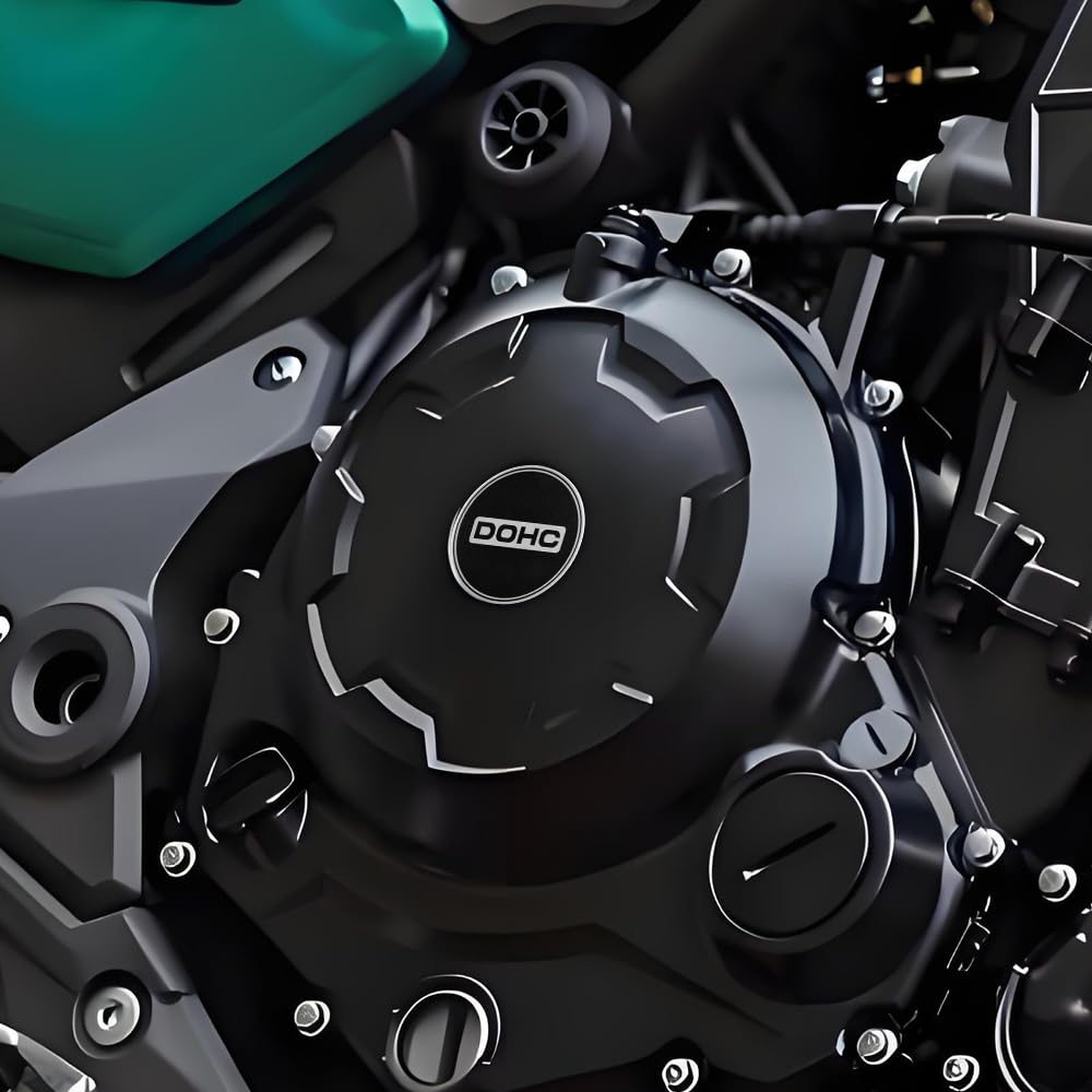 Z650RS (2022-2025) Совместимо с Набором наклеек на крышку двигателя мотоцикла 3D Декаль Логотип DOHC Алюминий