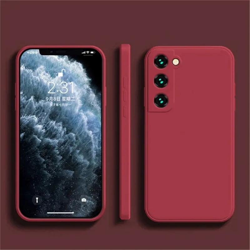 Luxury Original Liquid Silicone For Samsung Galaxy A05S A04S A04E A14 A54 A23 A33 A53 A73 A13 A32 A52 M53 A72 S20 S21 S22 S23 Ultra Plus Phone Cases