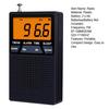 Portable AM/FM Radio Mini 2 Band Radio with Speaker Multipurpose Time Display