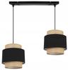 Hanging lamp, chandelier, ceiling lamp, boho jute lampshade