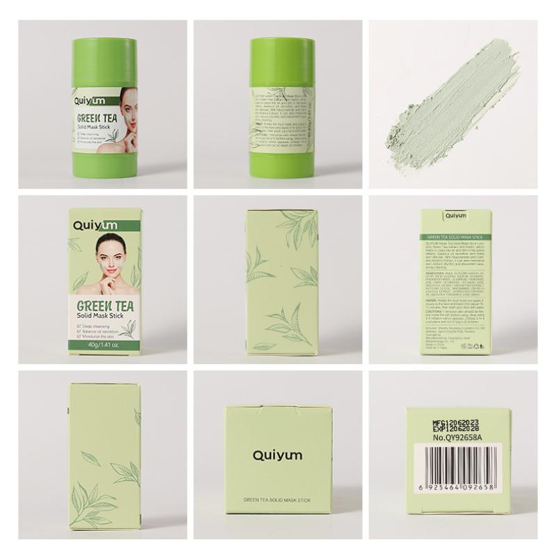 QUIYUM Твердая маска-стик с зеленым чаем 40 г Увлажняющая глиняная маска