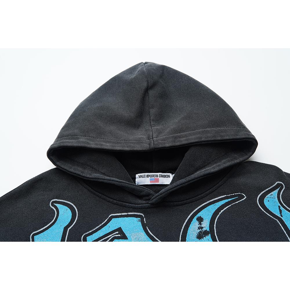 V119 Vale Forever Valley Statue of Liberty Hoodie Men's and Women's Wash Water to Make High-quality Pure Cotton Hoodies and Sweatshirts