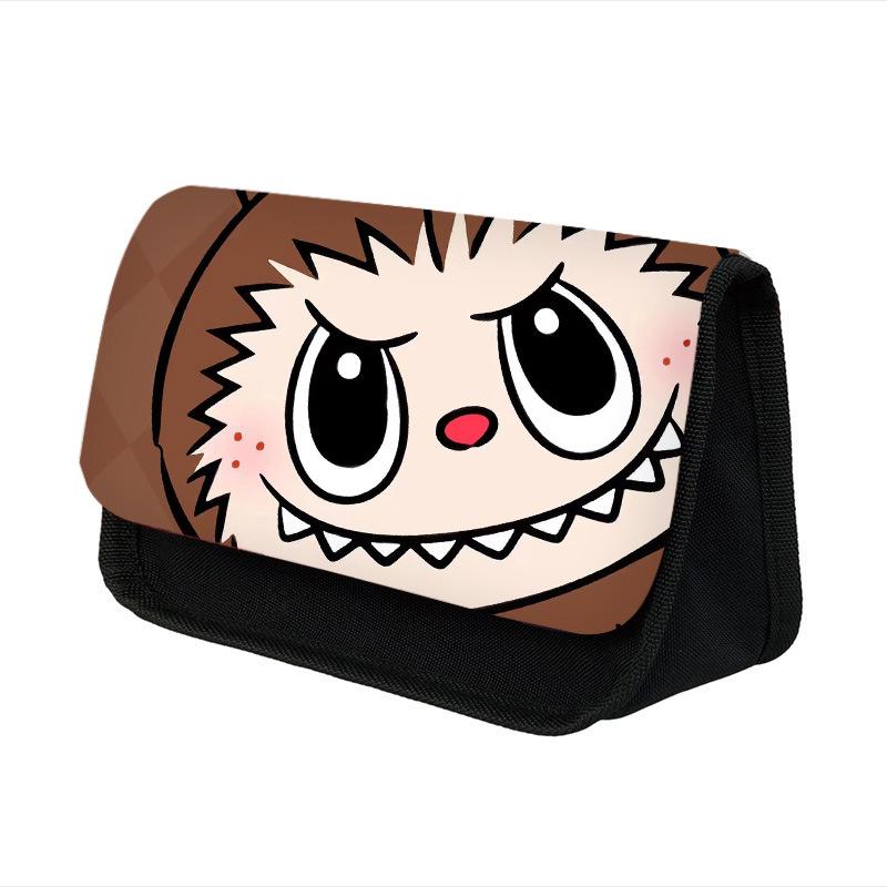New Primary School Students Cartoon Double-layer Pencil Case Cute Children's Stationery Case Polyester Pencil Case