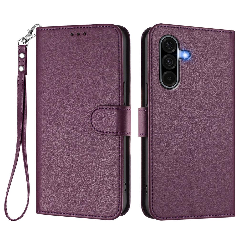 For Samsung Galaxy A36 5G Leather Case Wallet Stand Phone Cover with Wrist Strap