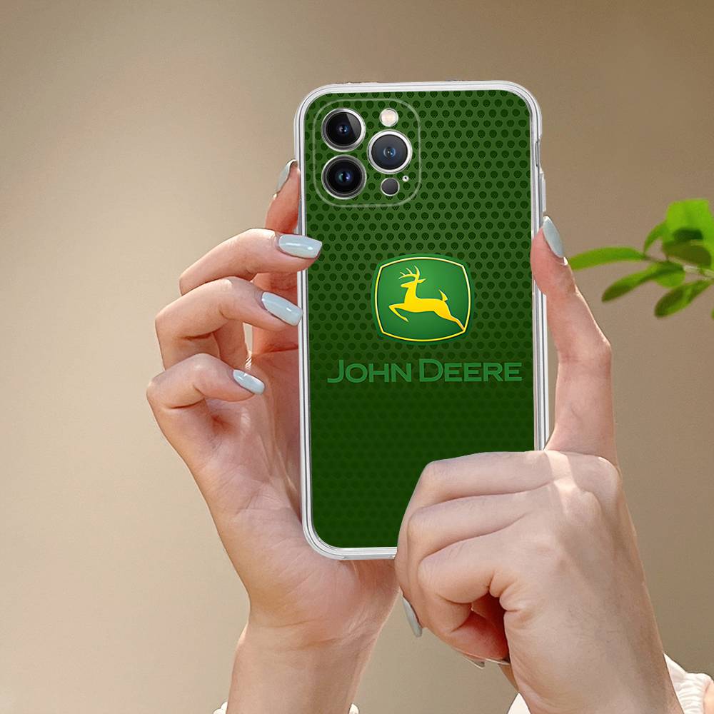 Зеленый Грузовик J-John Для IPhone 17 16 15 14 13 12 11 Pro Max Plus Прозрачный Мягкий ТПУ Чехол для Телефона