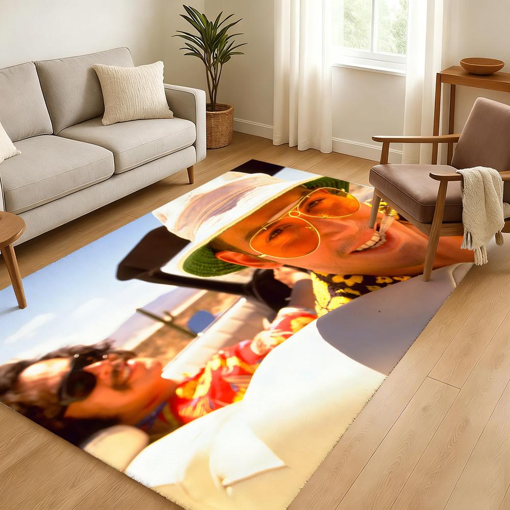 Fear and Loathing in Las Vegas Floor Mat Soft Thickened Absorbent Non-Slip Bedroom Living Room Door Mat Home Decor Flannel Rugs