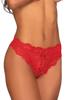 Red Open Crotch Thong Dg1468