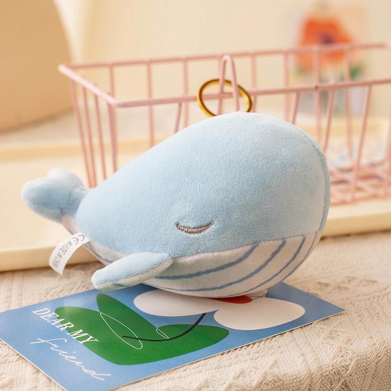 Porpoise & Whale Plush Keychain: Dolphin Doll Bag Charm Stuffed Animal