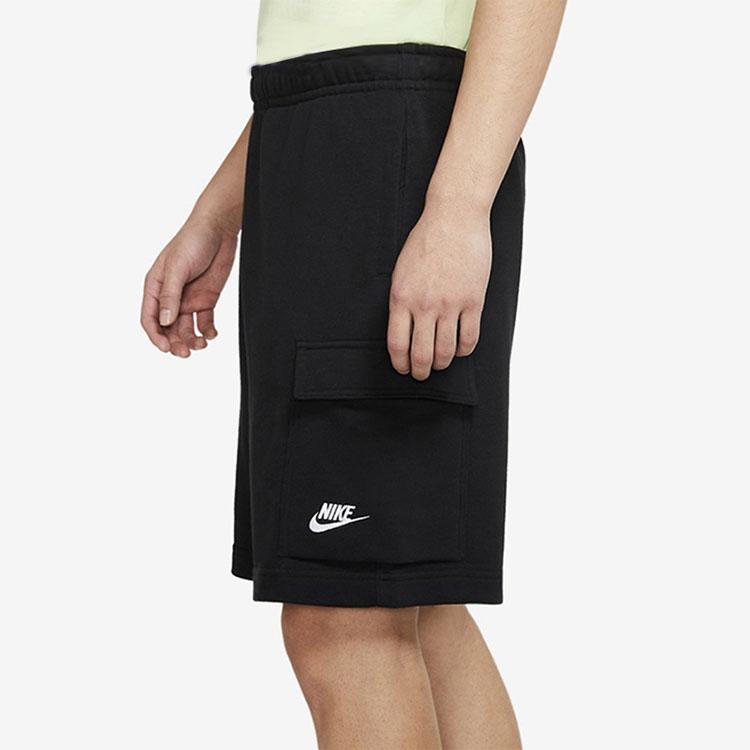 Nike Мужские шорты-карго с большим карманом и вышитым логотипом, черные DD7015-010