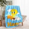 Custom Name Tweety Theme Printed Blanket - Perfect for Couch, Bed, Travel & Outdoor Use | Machine Washable, Cozy & Durable.