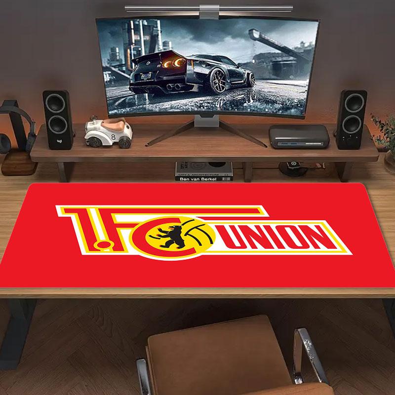 Union Berlin FC Mouse Pad, Large Gaming Desk Mat, Non-slip XXL Mousepad for Laptop & Tablet, Mini PC Playmat with Stitched Edges