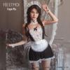 Feimu Lace Maid ролевая игра нижнее белье: Плюс Размер Сексуальный Костюм Горничной Пижама