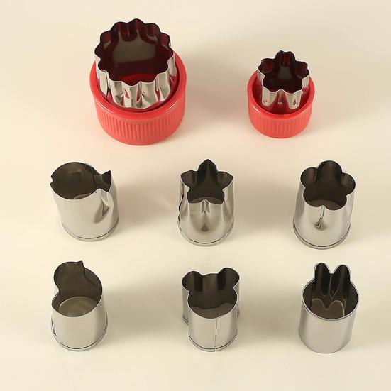 8 шт./набор формочек для печенья, термостойкие, антипригарные, не деформирующиеся, быстросъемные, сделай сам, резак для печенья в виде цветов и животных, кухонный инструмент